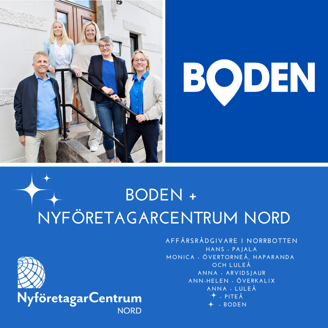 You are currently viewing Nyföretagarcentrum etablerar sig i Boden