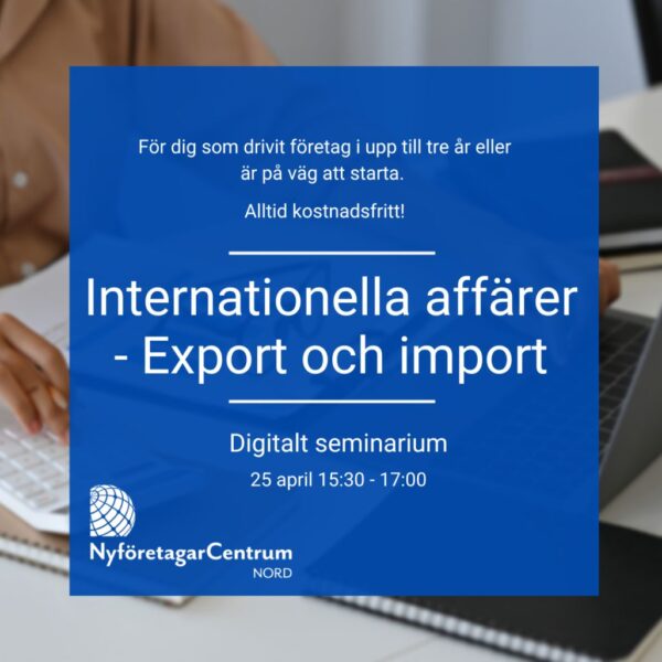 Internationella affärer - Export och Import