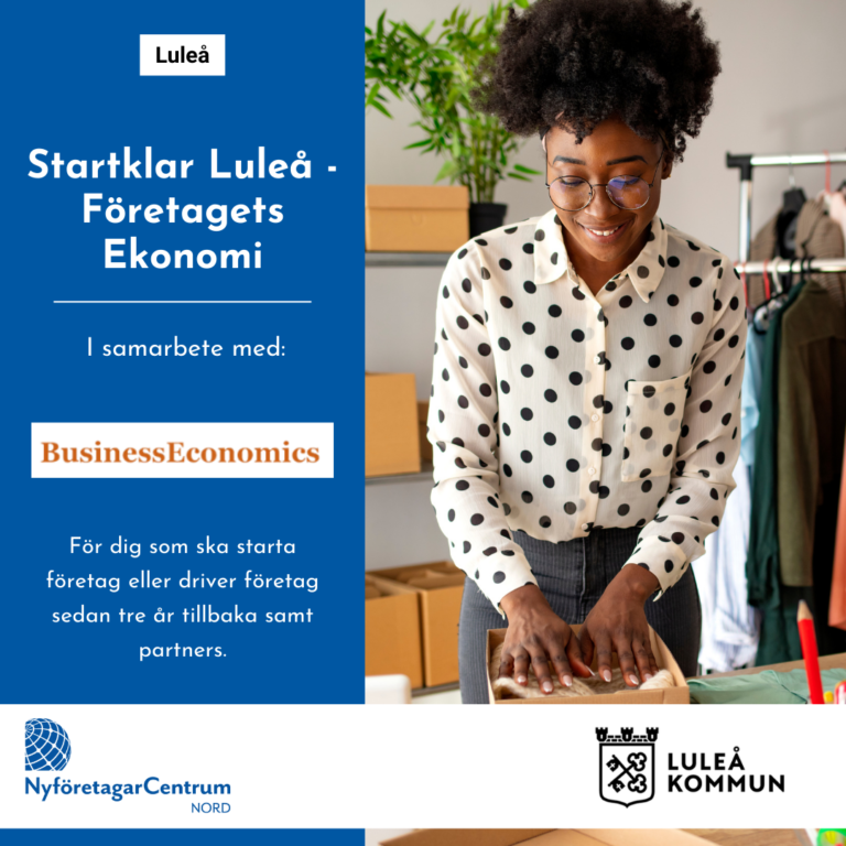 Läs mer om artikeln 18/3 Startklar Luleå – Företagets Ekonomi