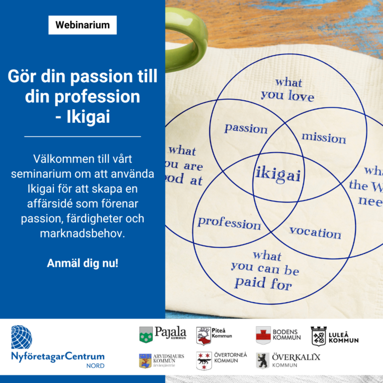 Gör din passion till din profession - Ikigai